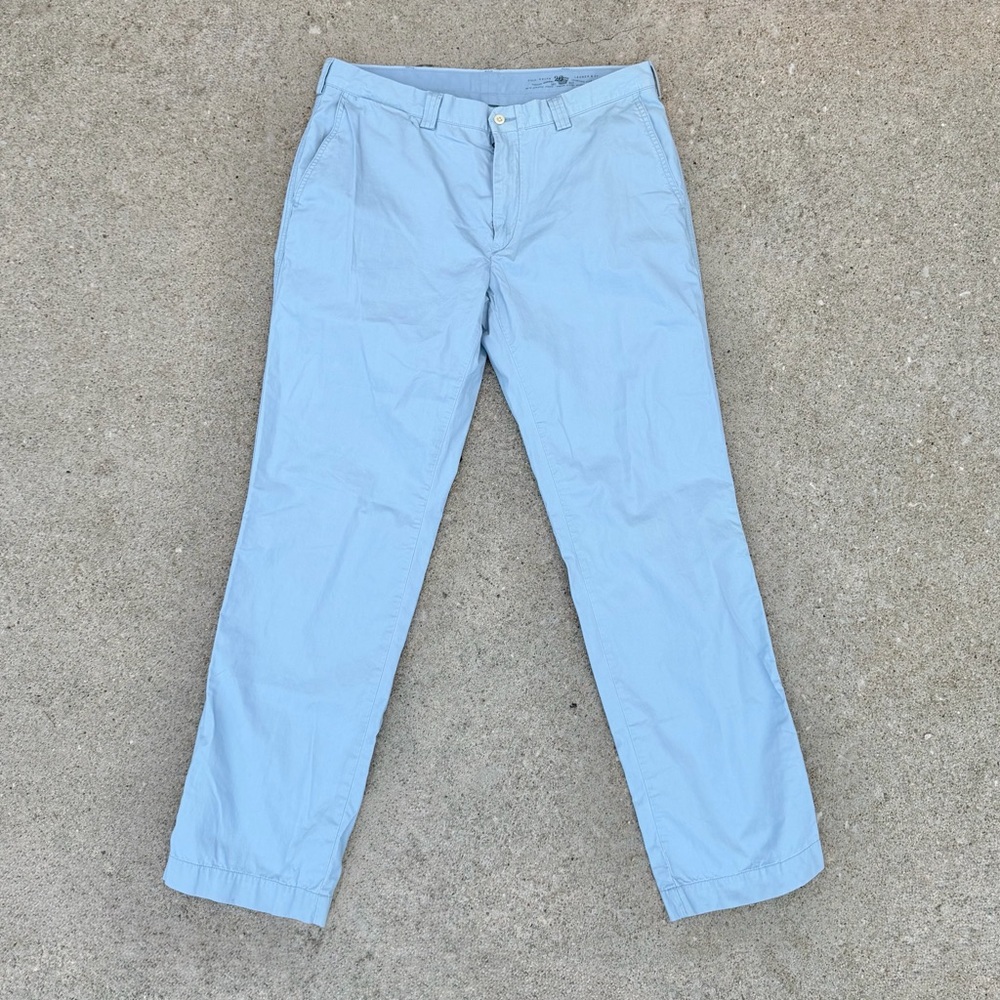 VTG Polo Ralph Lauren Sporting Club Chino Khaki Pants Men’s 36x34 Light Blue